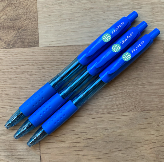 The StilyoApps Bundle of 3 Blue Pens